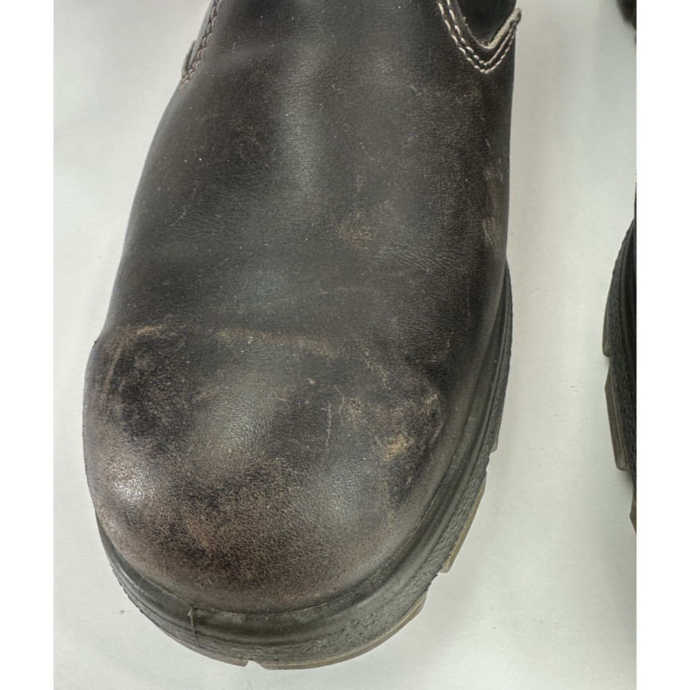 Redback Distressed Steel Toe Boots USBOK Red Back Elastic Brown Men's Size 14 - Picture 13 of 16